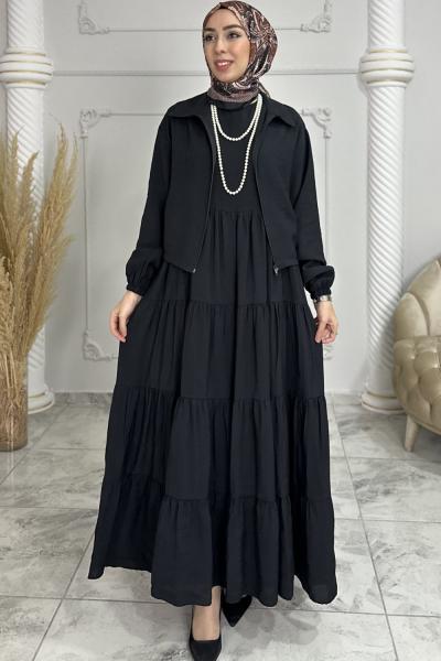 Tülay Ceketli Elbise  Siyah