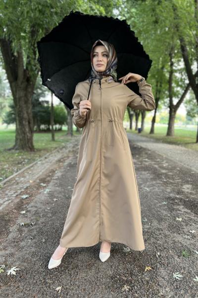 Uzun Trenç Kap Bej