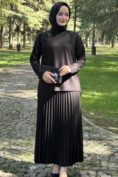 Zerrin Etekli Takım Siyah