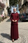 Zeynep Taşlı Takım  Bordo