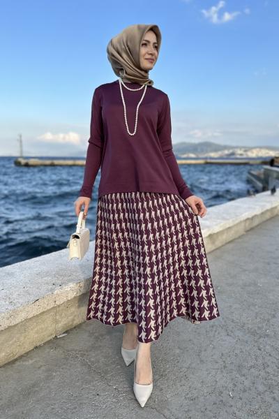 Zümra Etekli Takım Mürdüm