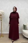 Elmas Abiye Bordo