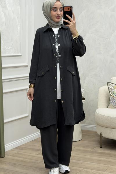 Elvis 3 lü Takım Antrasit