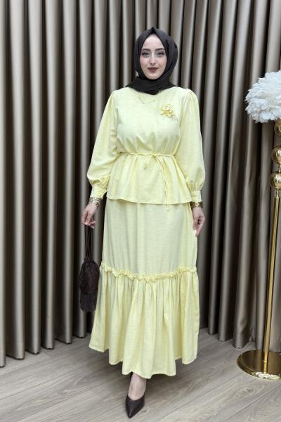 Manolya Etek Takım Sarı