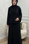 Meryem Etek Takım Siyah