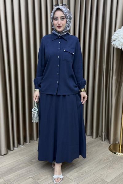 Verda Etek Takım Lacivert