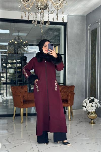 Ayça Kürklü Kaban Bordo