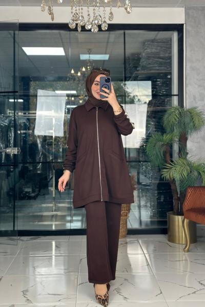 Ceylan Takım Kahverengi