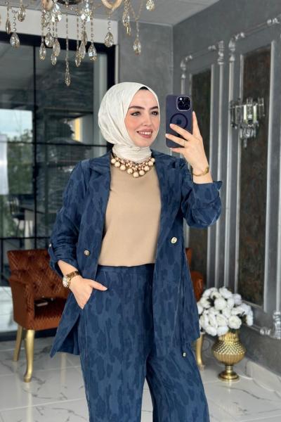 Cupra Ceket Takım-İndigo