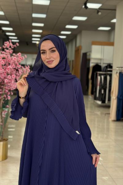 Dubai Abaya-Lacivert