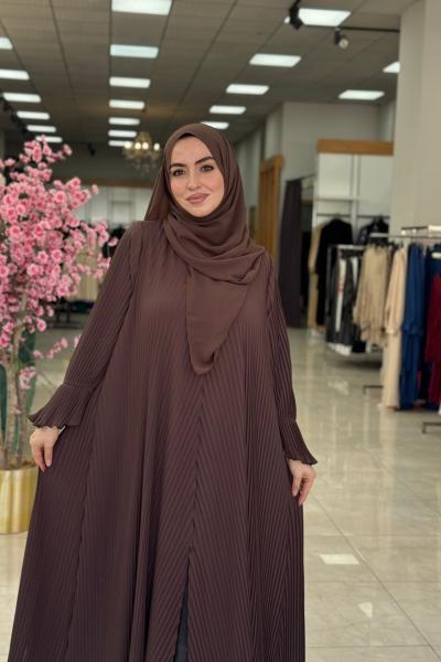 Dubai Abaya-Kahverengi