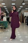 Elisa Pantolon Takım-Bordo