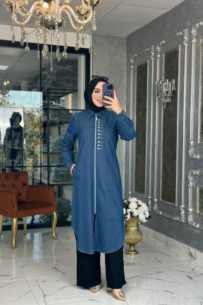 Elvin Kot Kap Koyu Mavi