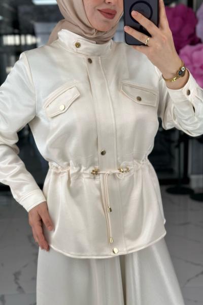 Emel Etek Takım-Krem