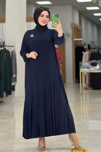 Feride Elbise Lacivert