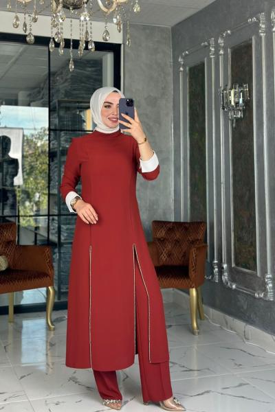 Gözde Pantolon Takım-Taba