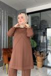Leyli Takım Kahverengi