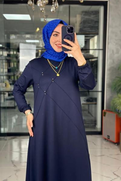Mariye Elbise-Lacivert