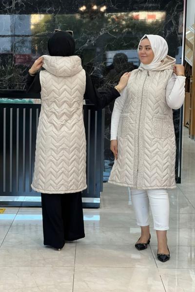 Melis Kapitone Yelek Taş