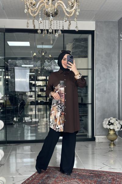 Saye Tunik-Acı Kahve