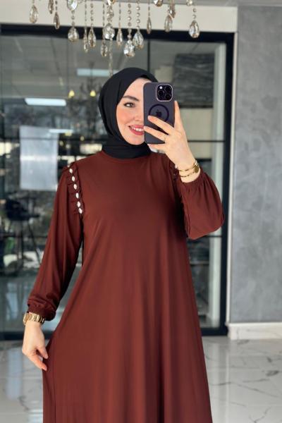 Sudem Elbise-Kahverengi