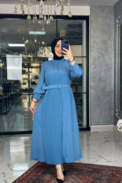 Sümeyye Elbise-Açık Mavi