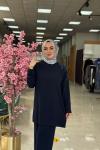 Yaprak Panolon Takım-Lacivert