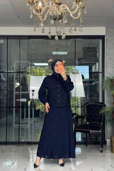 Yazgı Üçlü Takım Lacivert