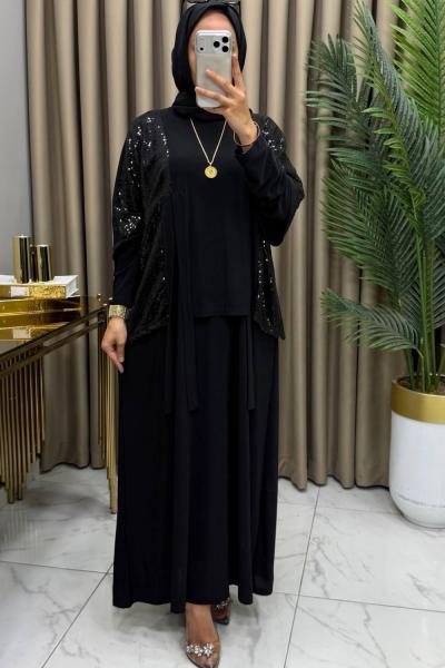 Almina Abiye Takım Siyah
