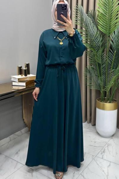 Asel Etekli Takım Petrol Yeşili