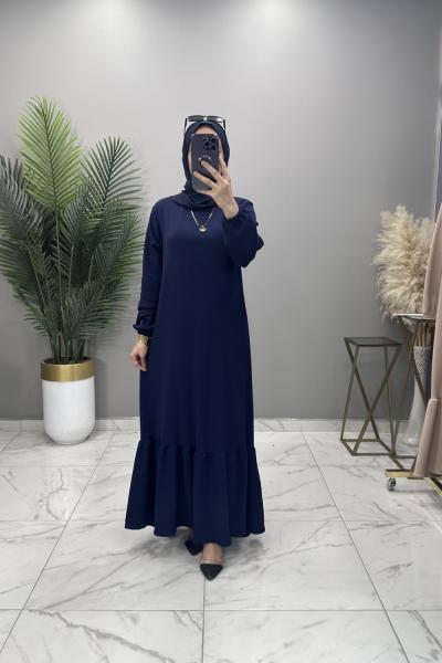Bukle Elbise Lacivert