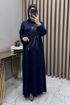 Damla Abiye Elbise Lacivert