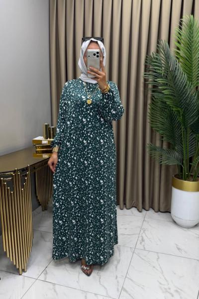 Dilek Elbise Petrol Yeşil