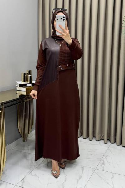 Elçin Elbise Kahve