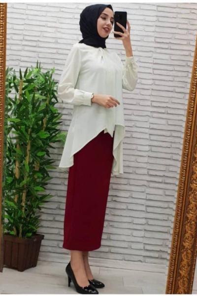 fiyonk tek tunik krem