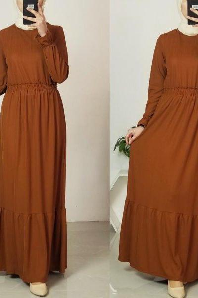 gül elbise tarçın