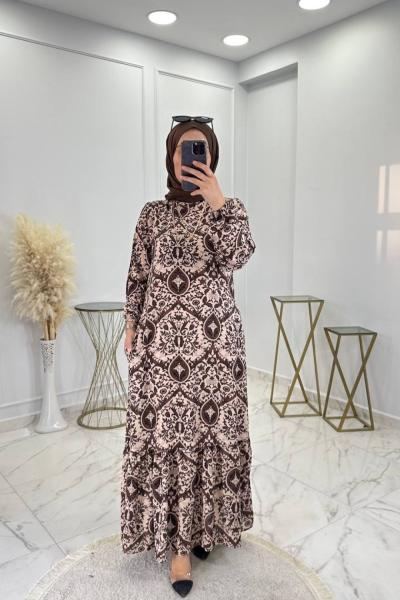 Gülçin Elbise Kahve