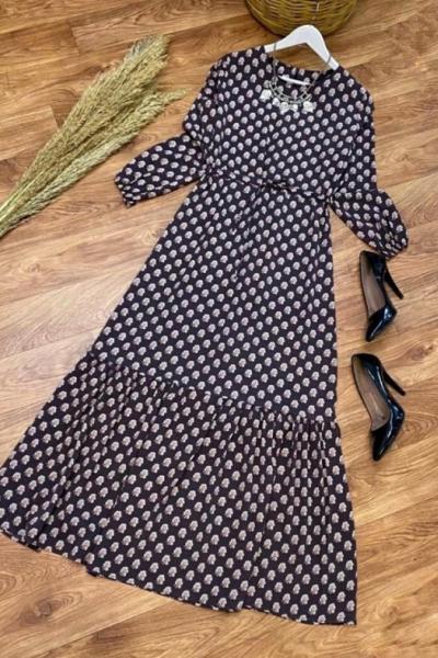 Krep Elbise Mürdüm