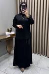 Maya Etekli Takım Siyah