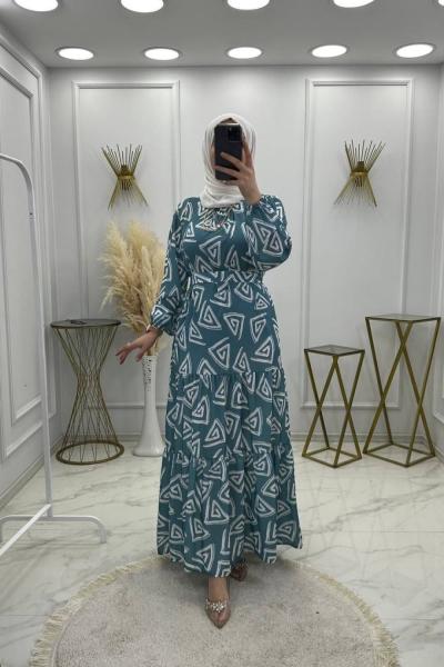 Meltem Elbise Turkuaz