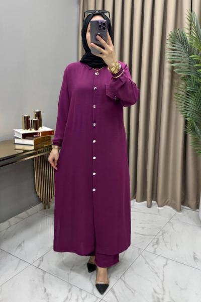 Neslişah Takım Mor