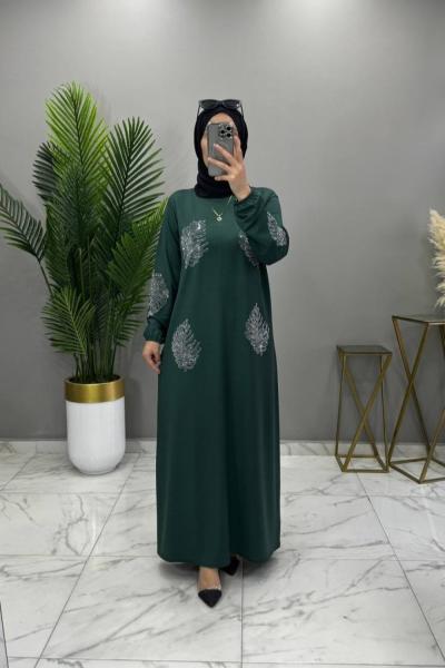 Palmiye Elbise Zümrüt