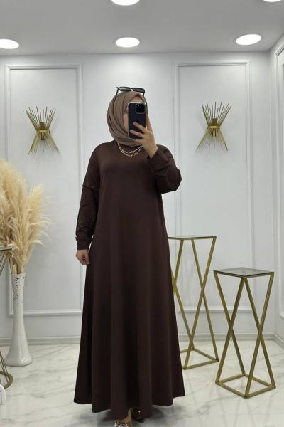 Senem Elbise Kahverenk