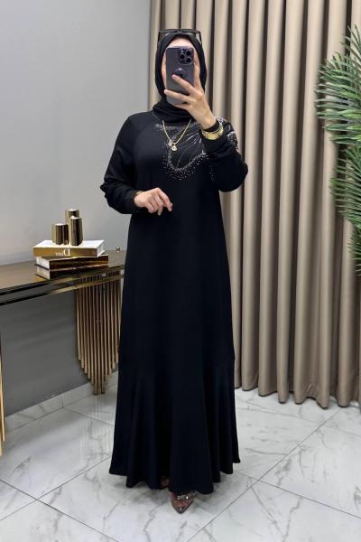 Seven Abiye Elbise Siyah