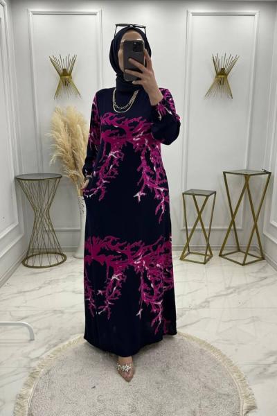 Asude Elbise -Lacivert