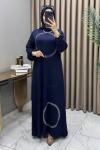 Zahide Abiye Elbise Lacivert