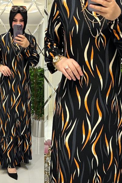 Alev bürümcük elbise