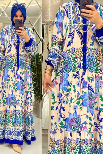 Alis elbise viskon kumaş saks