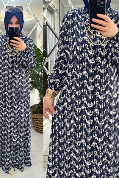 Alisa elbise viskon kumaş laci