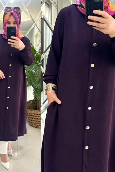 Ayfer kap ayrobin kumaş mor